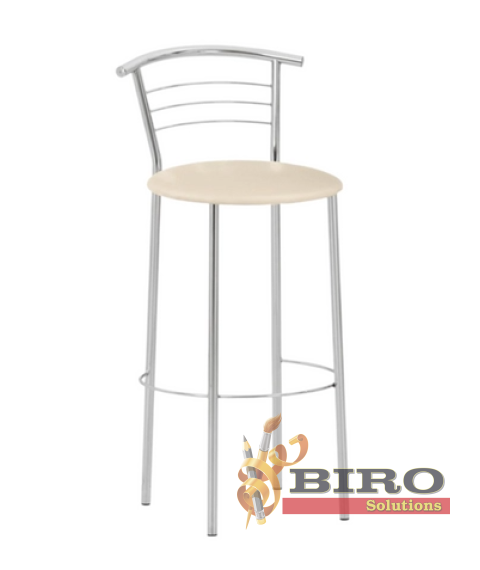Scaun bar Marco Hoker Chrome,crem